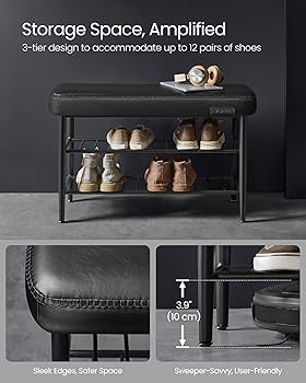 Amazon.com: VASAGLE EKHO Collection - Shoe Rack Bench
